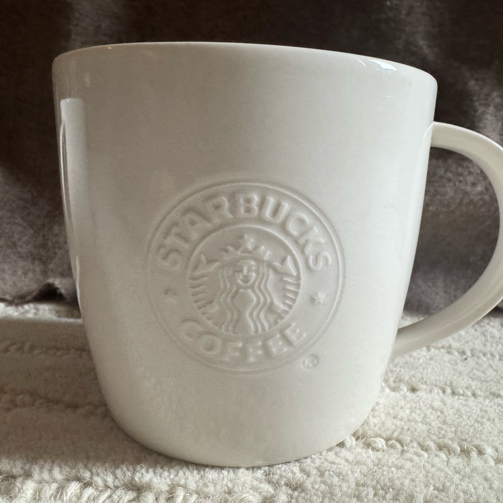 Two Starbucks 2009 Classic White (New Bone China) mugs